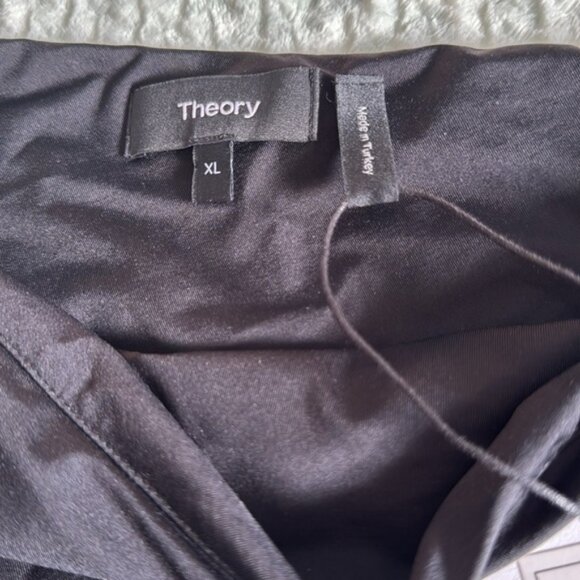 NWT Theory Extra Large Black Over The Shoulder Dress - Picture 6 of 6